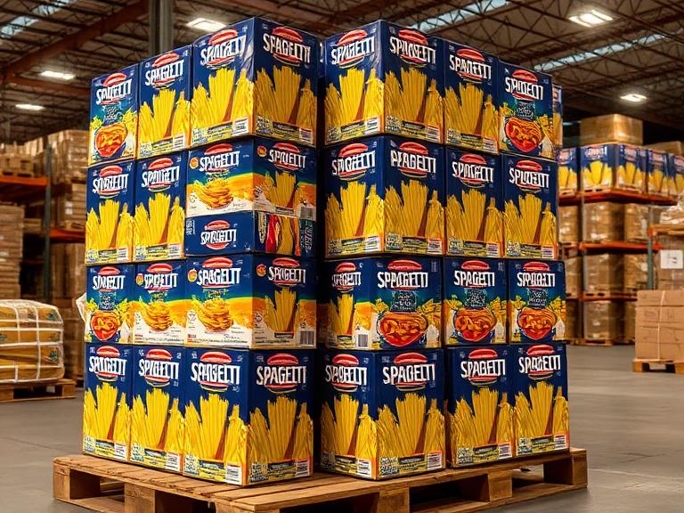 100 Cartons of Spaghetti